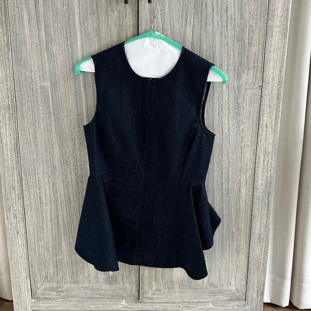 Theory Peplum Denim top